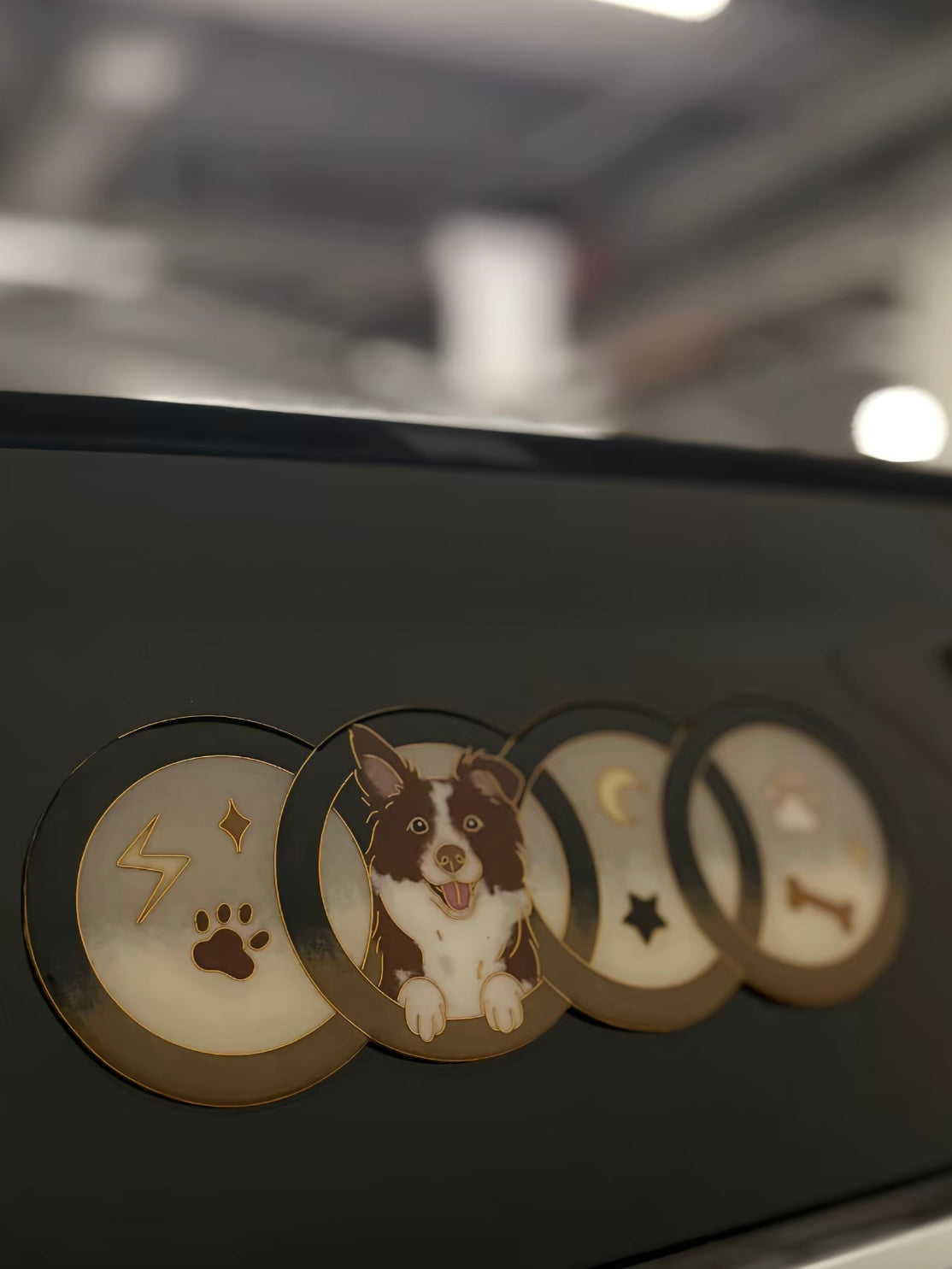 Enamel Custom Car Badge -Custom Car Emblem for Audi Vehicles| Master Artisan Hand-Painted Emblem