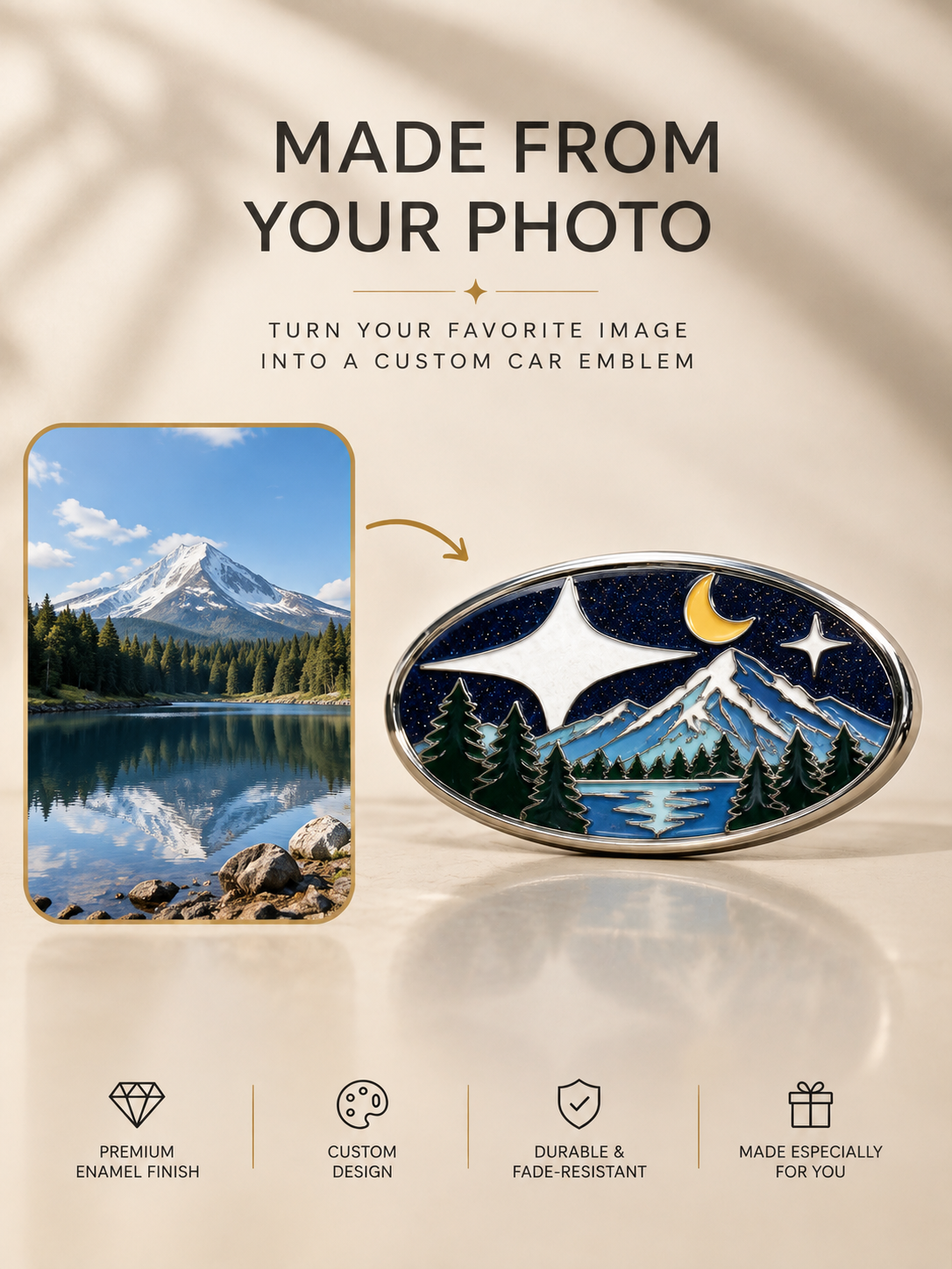 Enamel Custom Car Badge - Custom Car Emblem for Subaru Vehicles| Master Artisan Hand-Painted Emblem