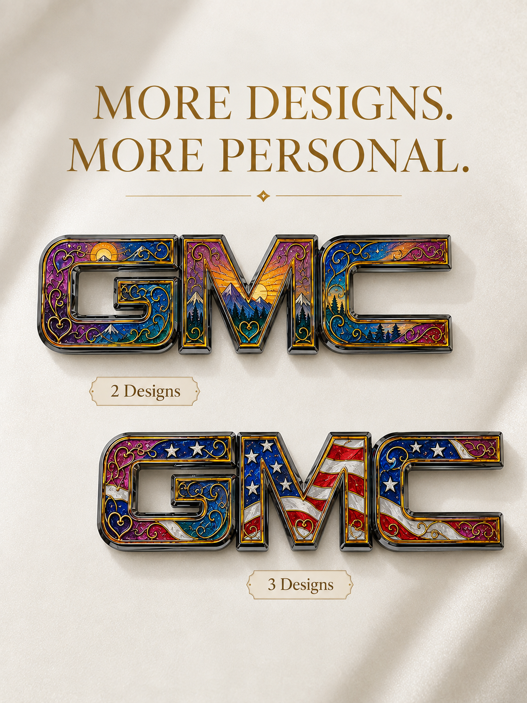 Enamel Custom Car Badge - Custom Car Emblem for GMC Vehicles| Master Artisan Hand-Painted Emblem