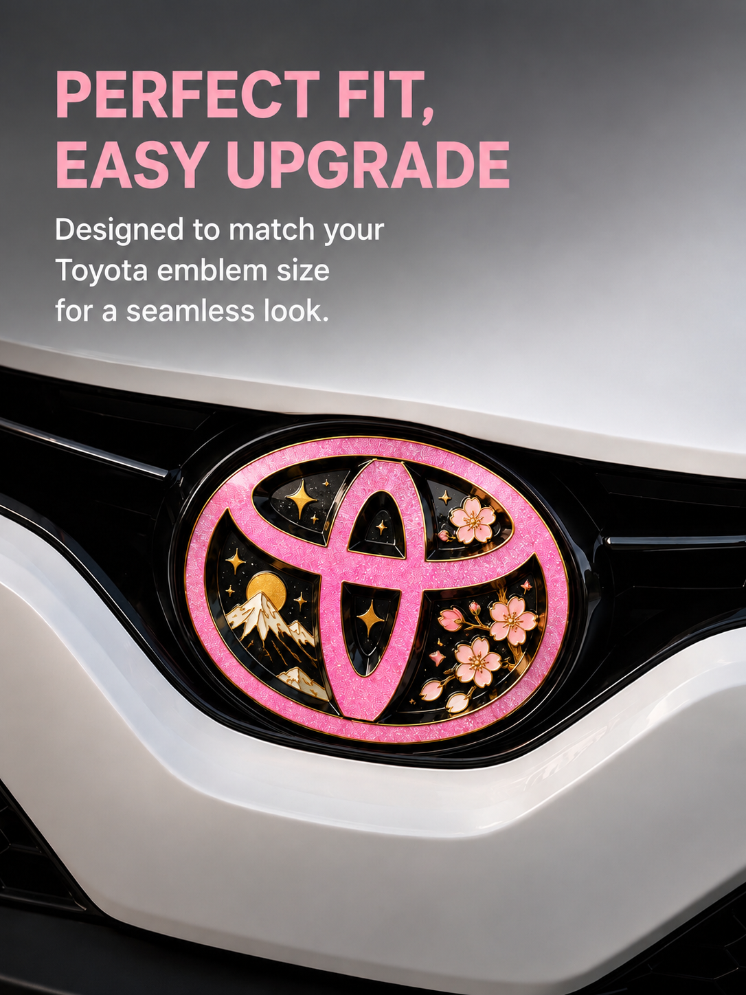 Enamel Custom Car Badge -Custom Car Emblem for Toyota Vehicles| Master Artisan Hand-Painted Emblem