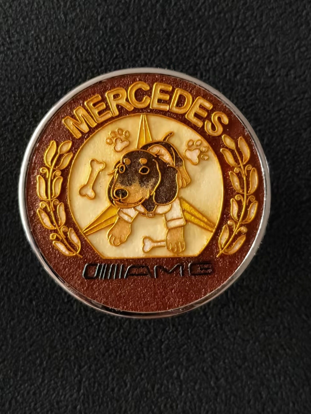 Enamel Custom Car Badge -Custom Car Emblem for Mercedes-Benz Vehicles| Master Artisan Hand-Painted Emblem