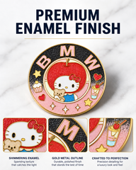 Enamel Custom Car Badge -Custom Car Emblem for BMW Vehicles| Master Artisan Hand-Painted Emblem