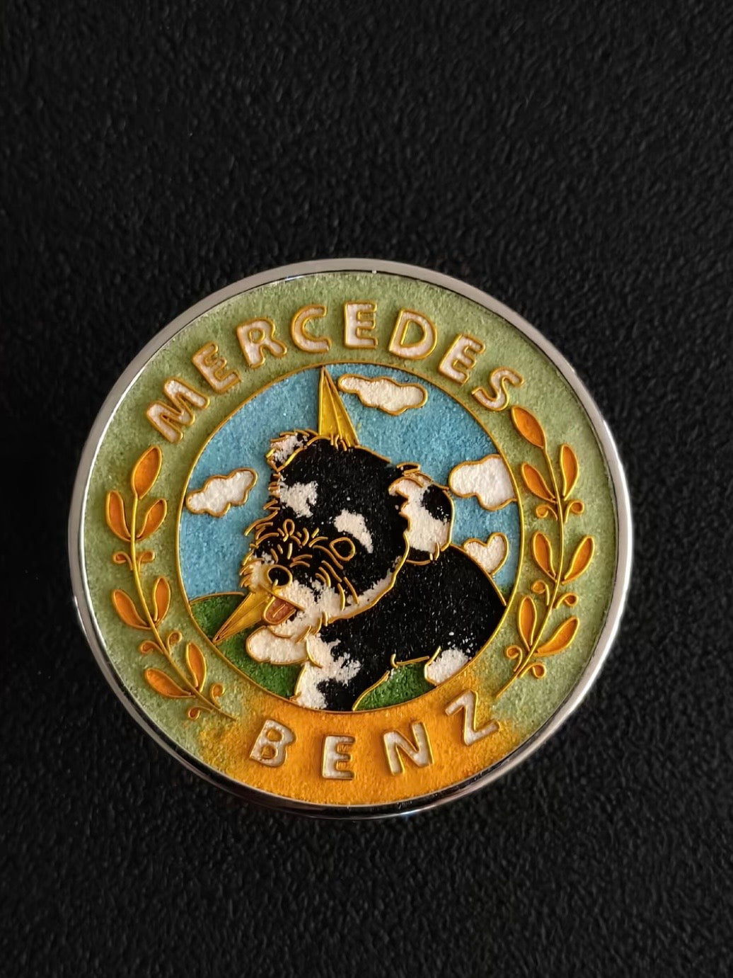 Enamel Custom Car Badge -Custom Car Emblem for Mercedes-Benz Vehicles| Master Artisan Hand-Painted Emblem