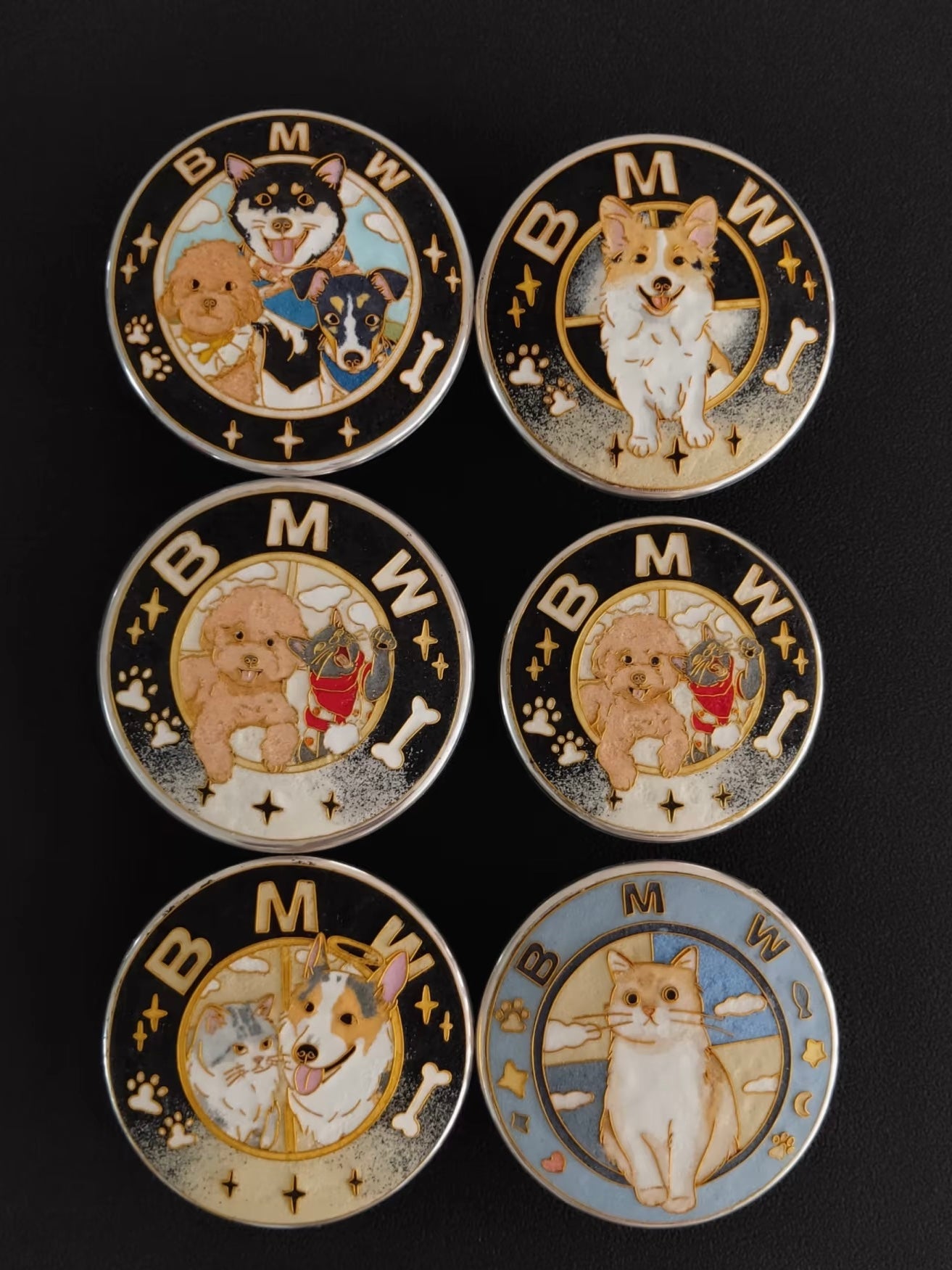 Enamel Custom Car Badge -Custom Car Emblem for BMW Vehicles| Master Artisan Hand-Painted Emblem