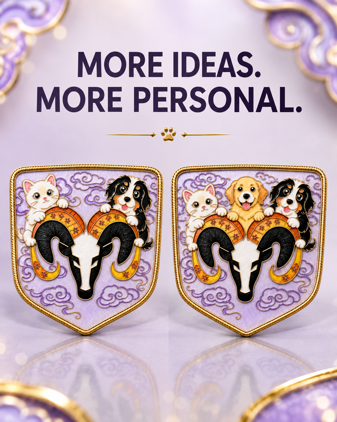 Enamel Custom Car Badge - Custom Car Emblem for RAM Vehicles| Master Artisan Hand-Painted Emblem