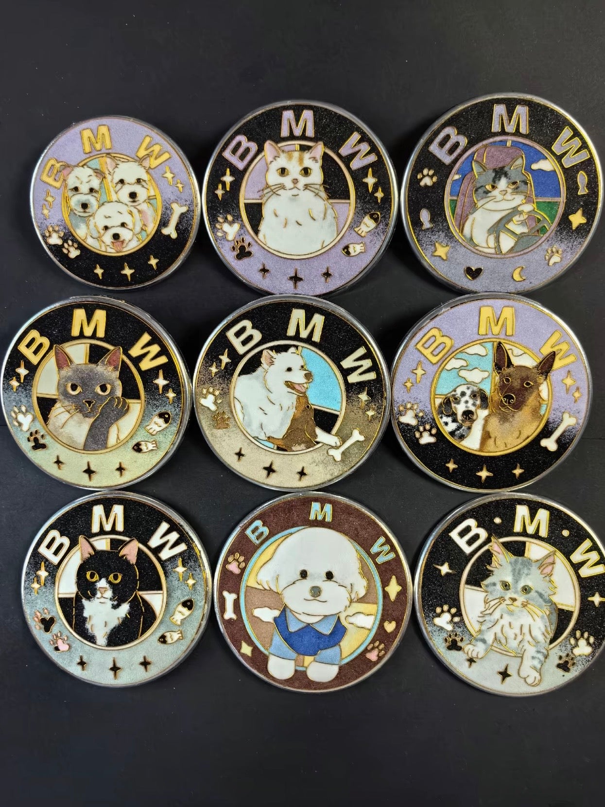 Enamel Custom Car Badge -Custom Car Emblem for BMW Vehicles| Master Artisan Hand-Painted Emblem