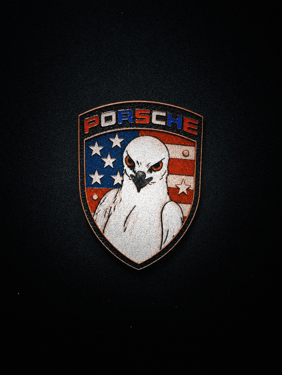 Enamel Custom Car Badge -Custom Car Emblem for Porsche Vehicles| Master Artisan Hand-Painted Emblem