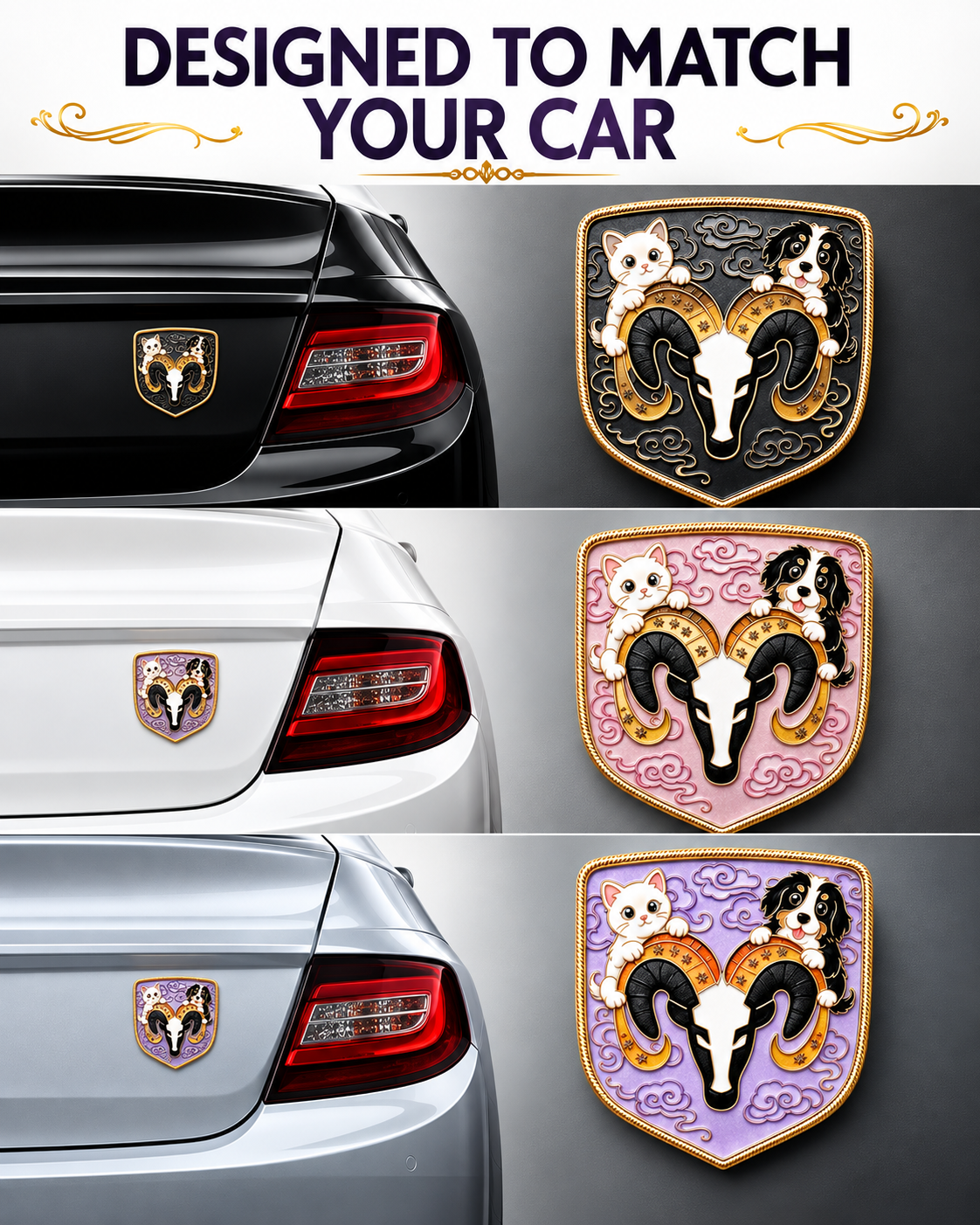 Enamel Custom Car Badge - Custom Car Emblem for RAM Vehicles| Master Artisan Hand-Painted Emblem