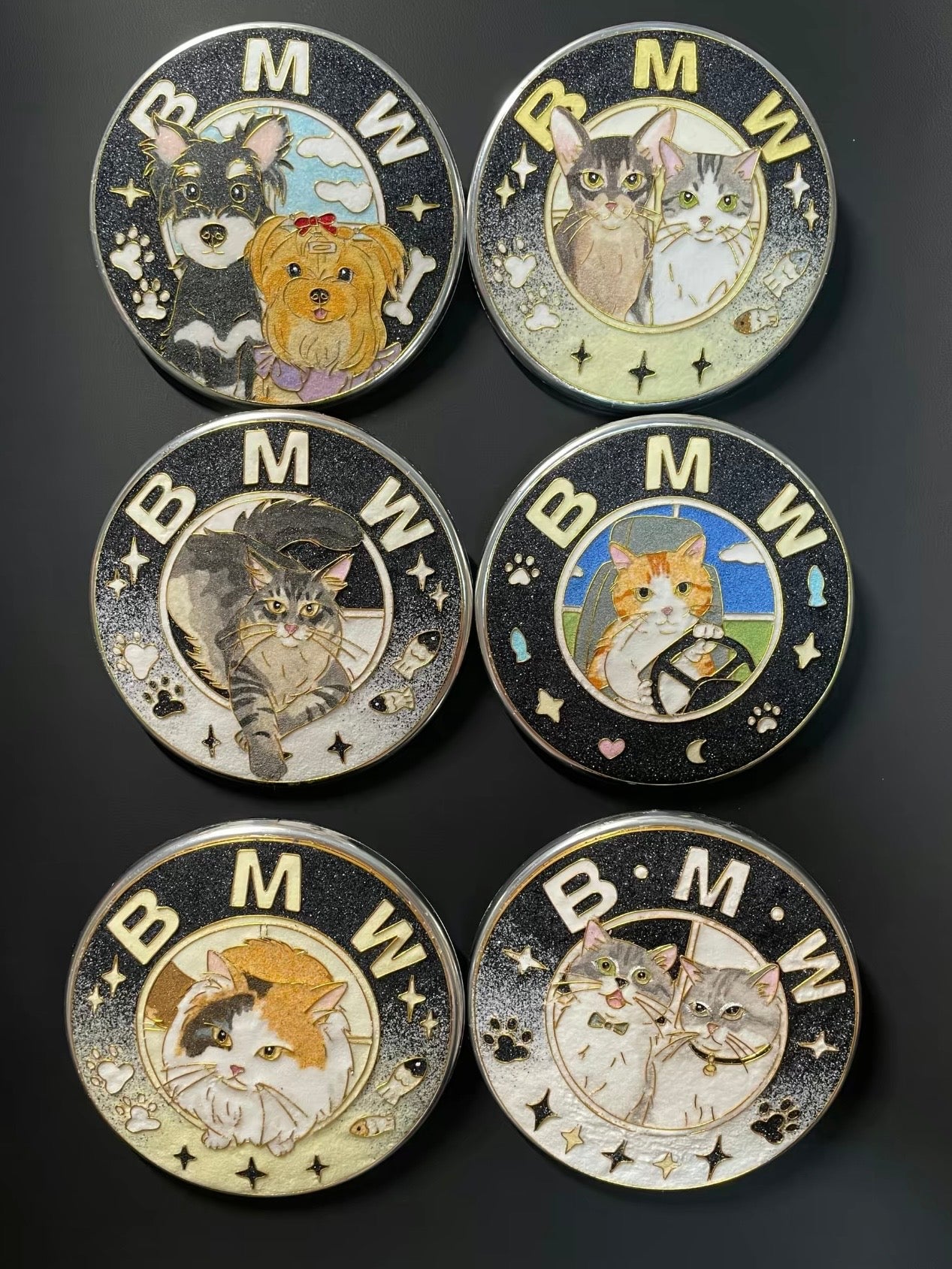 Enamel Custom Car Badge -Custom Car Emblem for BMW Vehicles| Master Artisan Hand-Painted Emblem