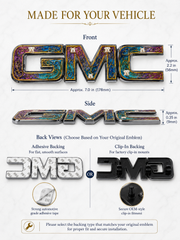 Enamel Custom Car Badge - Custom Car Emblem for GMC Vehicles| Master Artisan Hand-Painted Emblem