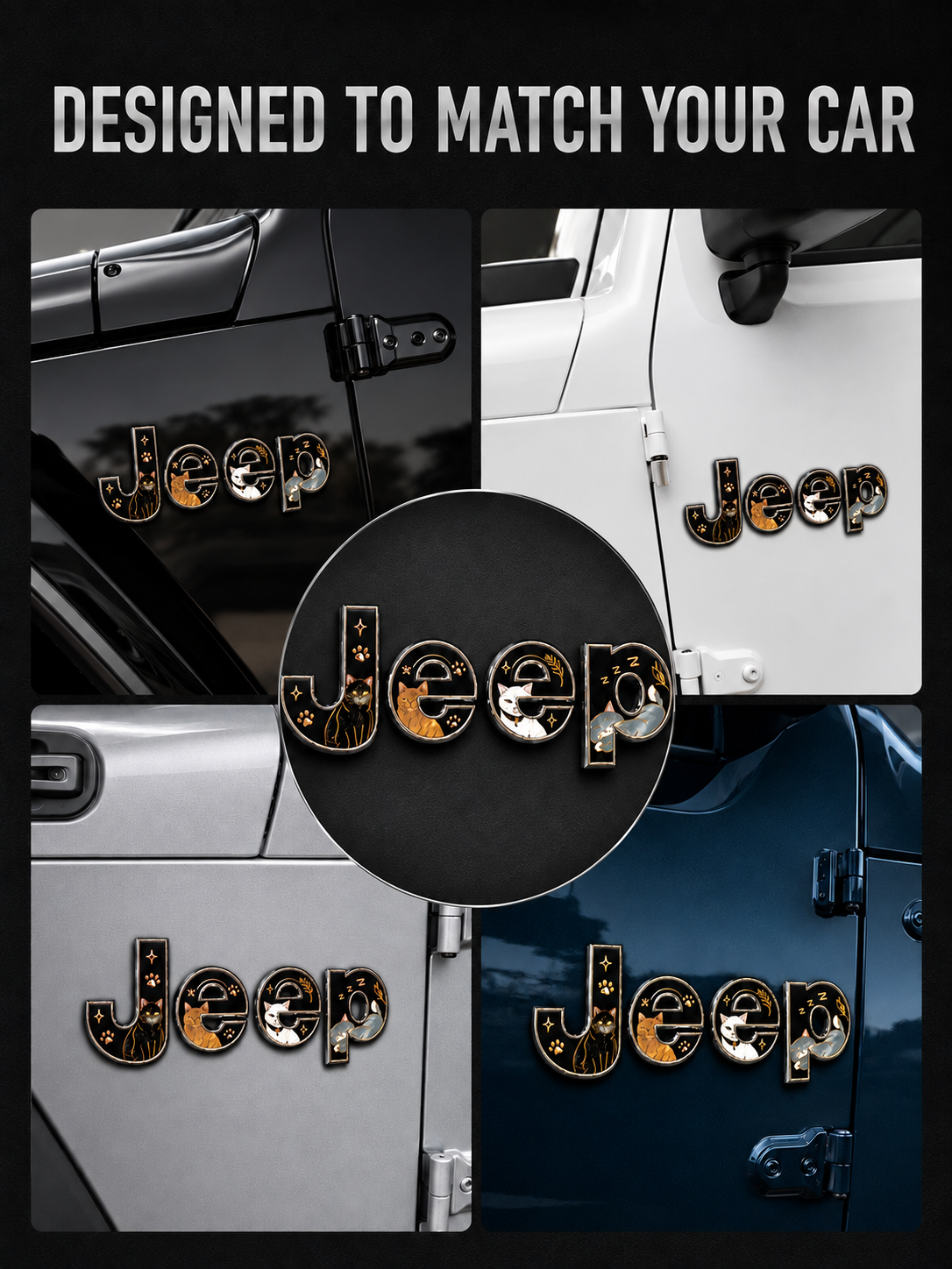 Enamel Custom Car Badge -Custom Car Emblem for Jeep Vehicles| Master Artisan Hand-Painted Emblem