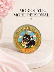 Enamel Custom Car Badge -Custom Car Emblem for Mercedes-Benz Vehicles| Master Artisan Hand-Painted Emblem